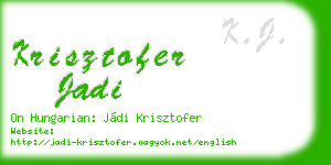 krisztofer jadi business card